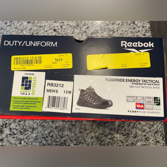 Reebok Men’s Work Shoes - Picture 7 of 7